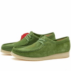 Clarks x END. Milan Wallabee in Green Combi