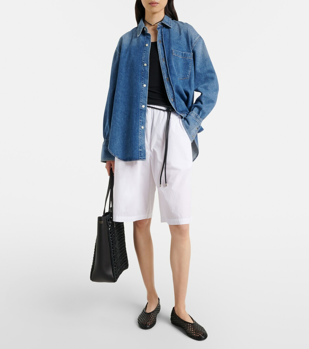 Velvet Tomoko cotton poplin shorts