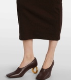JW Anderson Embroidered cotton maxi dress
