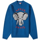 Kenzo Paris Men's Pixel Elephant Jumper in Cyan