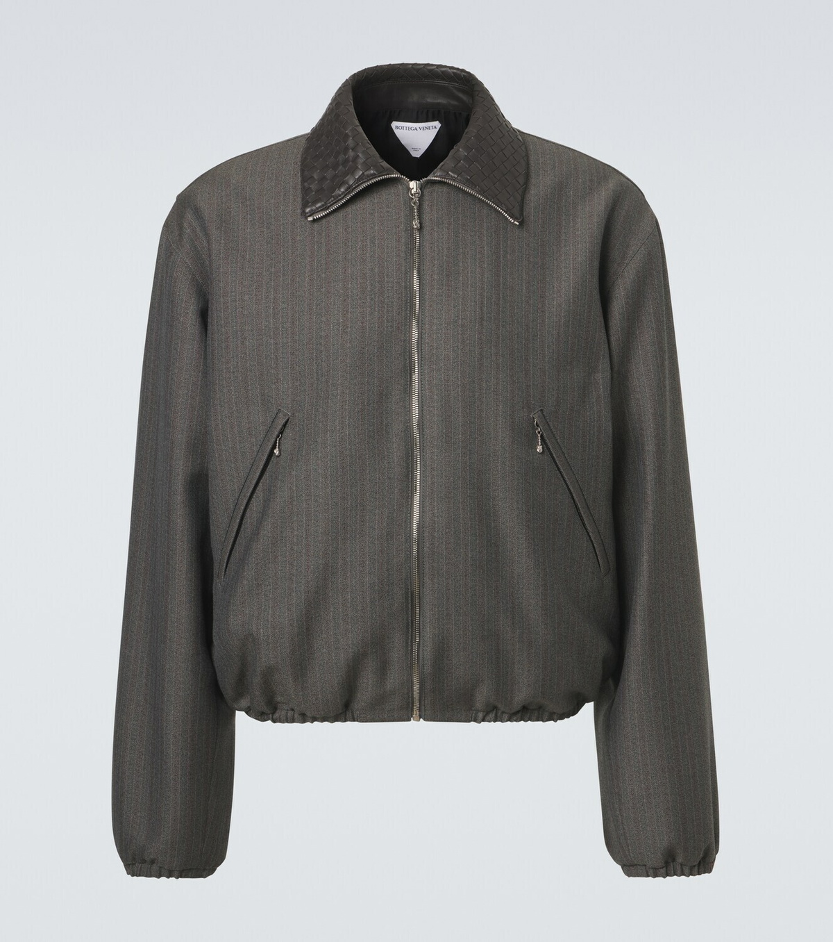 Bottega Veneta Intrecciato wool and mohair blouson jacket