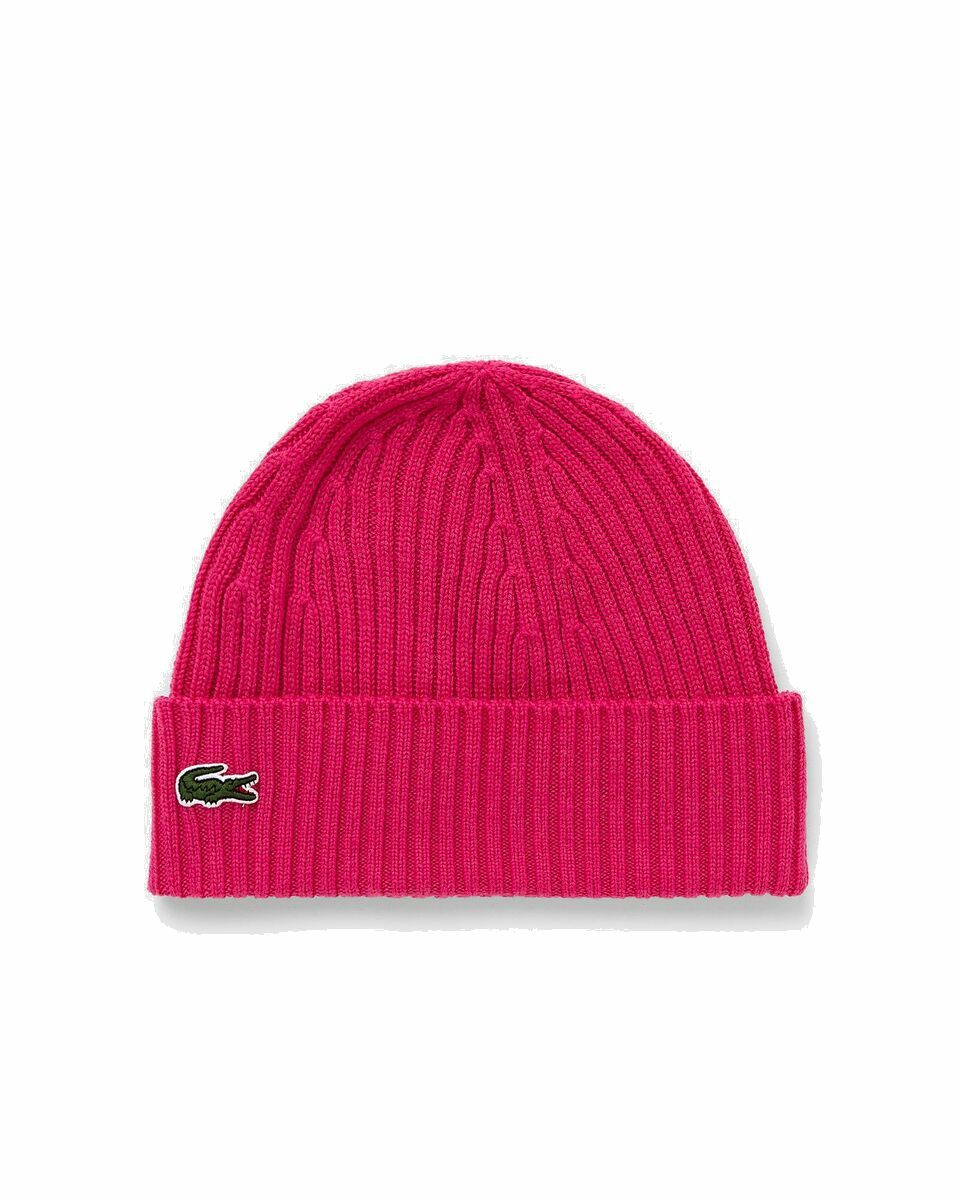 Photo: Lacoste Beanie Pink - Mens - Beanies