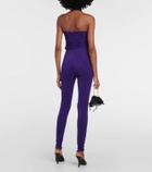 Magda Butrym Gathered halterneck jersey jumpsuit