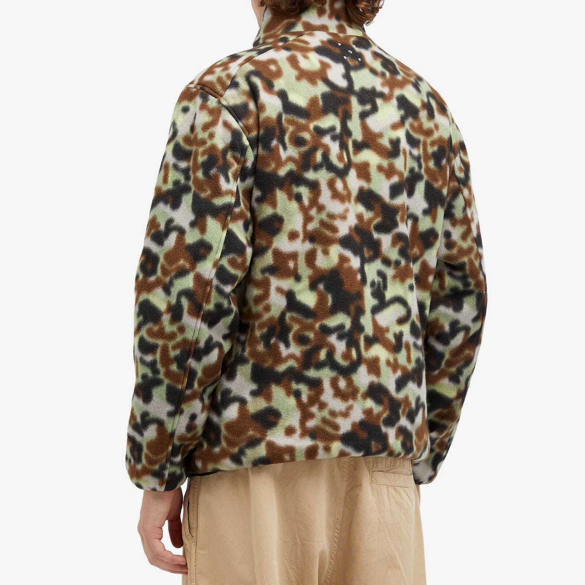 Pop Trading Company Men's Adam Reversible Fleece in Goji Berry