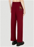 Crest Logo Pants in Red