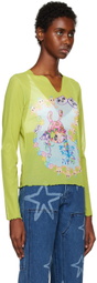 Brain Dead Green Gaspar Doll Long Sleeve T-Shirt