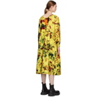 S.R. STUDIO. LA. CA. Yellow Cotton Long Sleeve Summer Dress