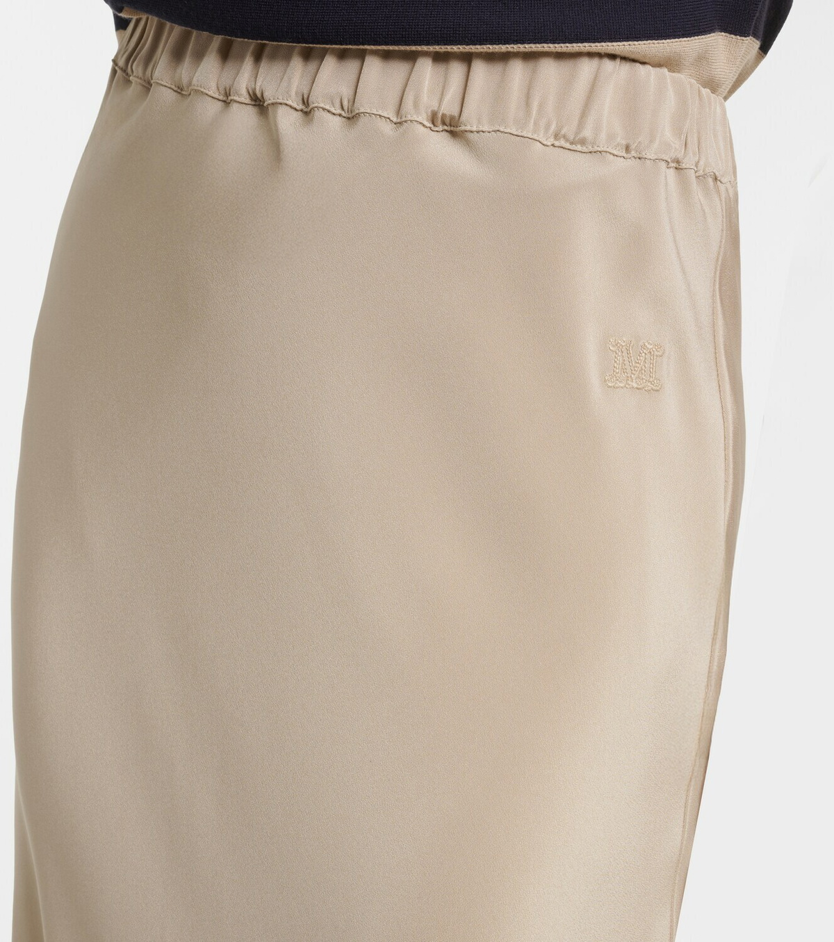Max Mara Silk satin slip skirt