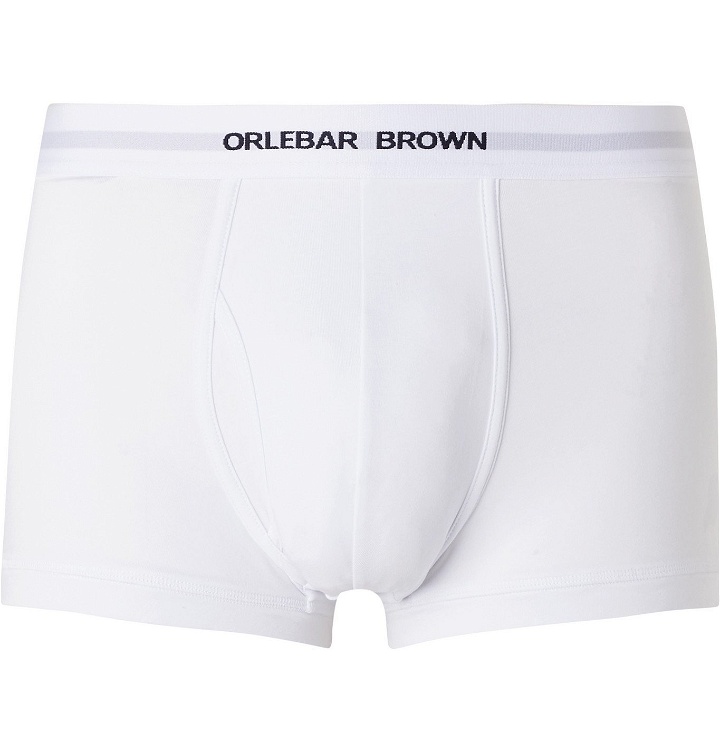 Photo: Orlebar Brown - Stretch-Cotton Jersey Boxer Briefs - White
