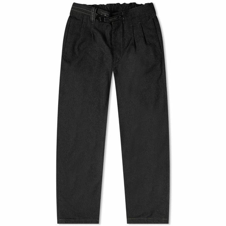Photo: And Wander Men's x Maison Kitsuné Wool Pant in Charcoal