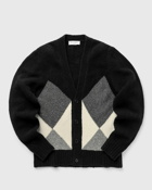 Officine Générale Miles Sweater Tec Wo Mulitistit Argyle Black - Mens - Zippers & Cardigans