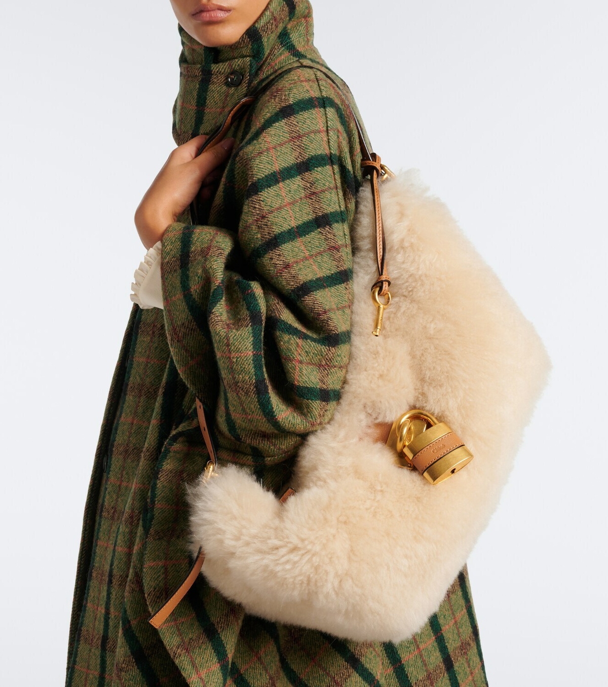 Chloé Paddington shearling shoulder bag