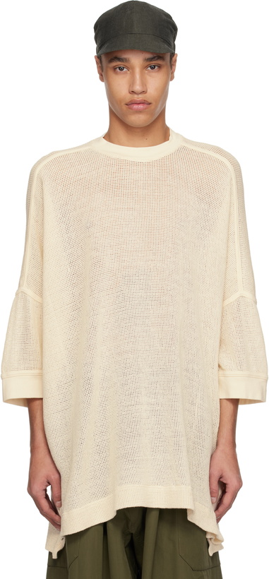 Photo: Jan-Jan Van Essche Off-White O-Project Mesh Jersey Boubou T-shirt