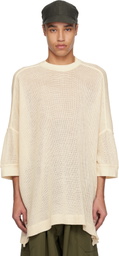 Jan-Jan Van Essche Off-White O-Project Mesh Jersey Boubou T-shirt