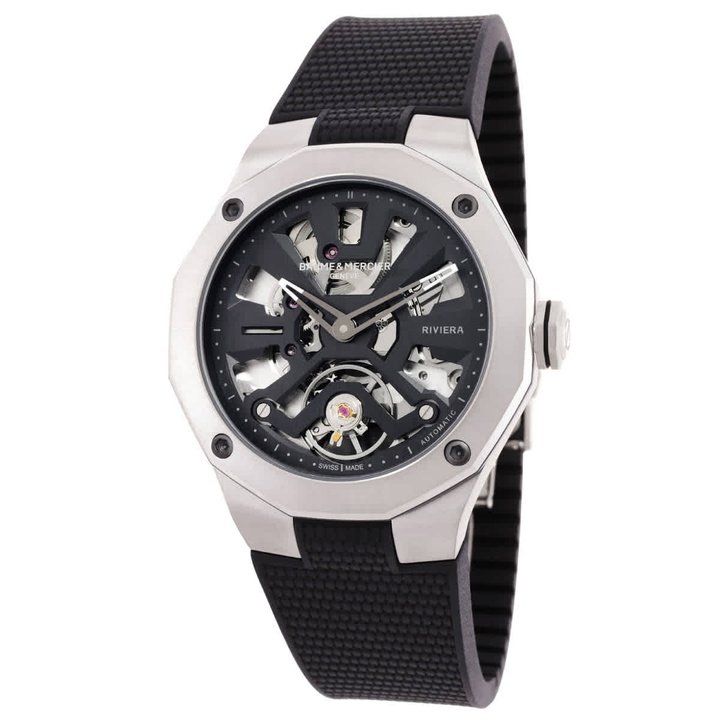 Photo: Baume et Mercier Riviera Automatic Black Dial Mens Watch M0A10721