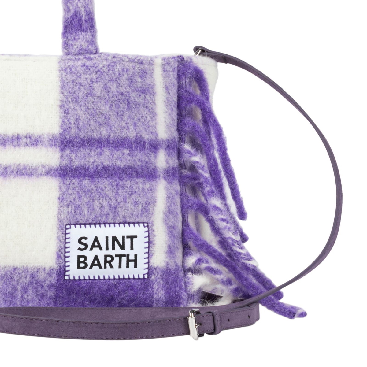 MC2 Saint Barth Colette Blanket Handbag With Tartan Print