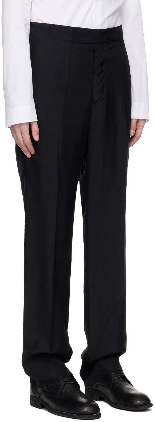 SAPIO Black Check Trousers