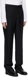SAPIO Black Check Trousers