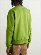 Marni - Logo-Print Cotton-Jersey Sweatshirt - Green