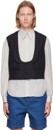 Gucci Black Wool Waistcoat