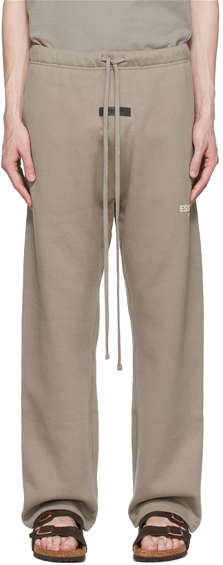 Photo: Fear of God ESSENTIALS Taupe Cotton Lounge Pants