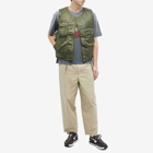Engineered Garments Men's Cover Vest in Olive Drab