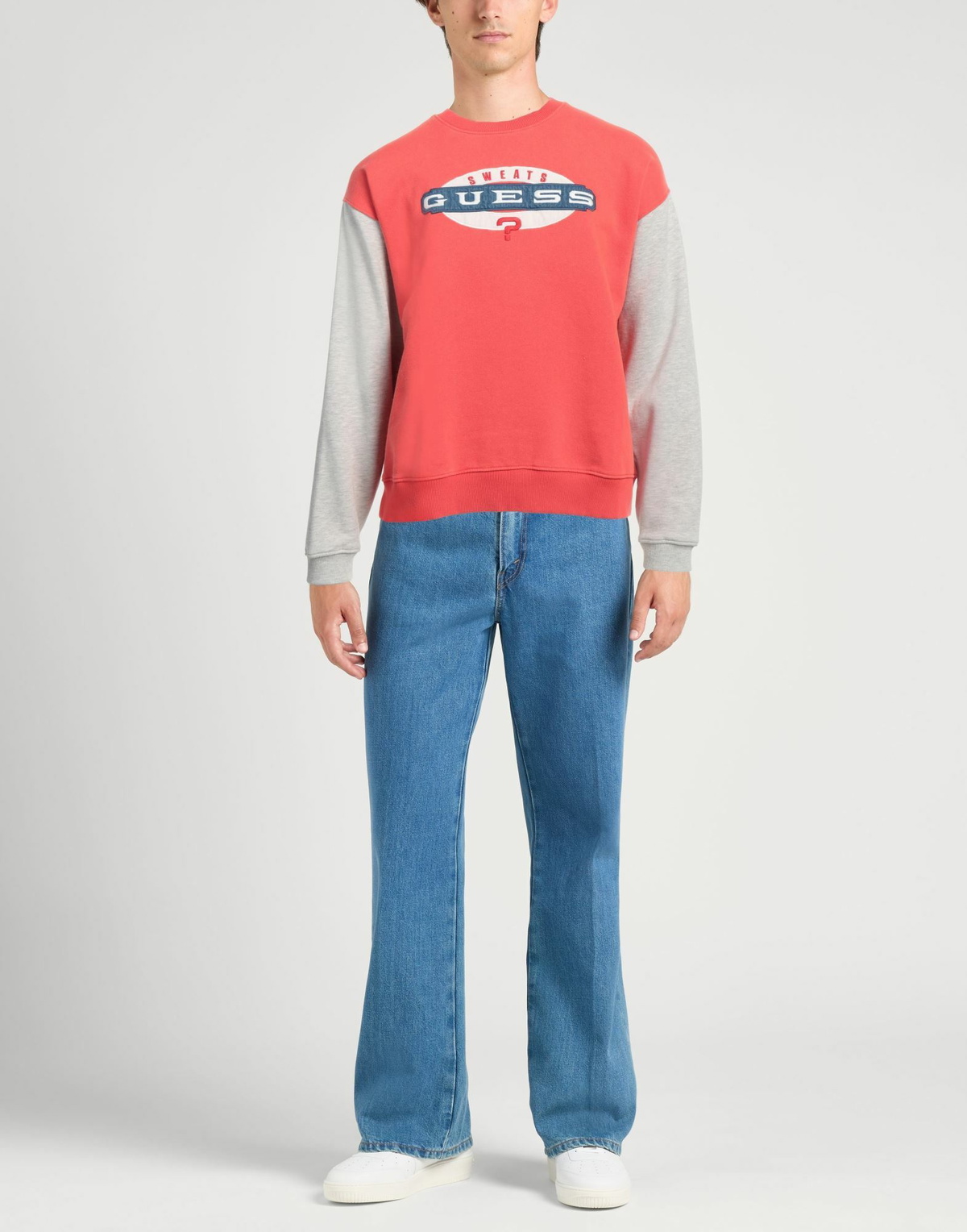 Guess Mens Sweatshirt in Red