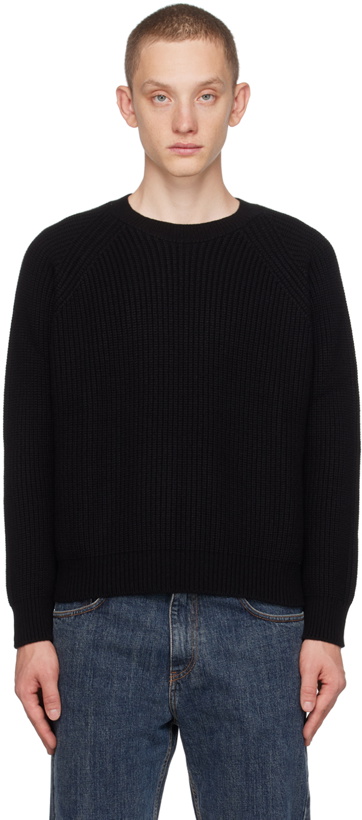 Photo: Second/Layer Black Raglan Sweater