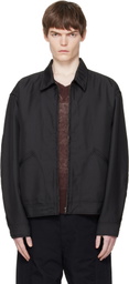 nanamica Black Polyester Twill Deck Jacket