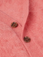 Séfr - Kaito Ribbed Brushed Mohair-Blend Cardigan - Pink