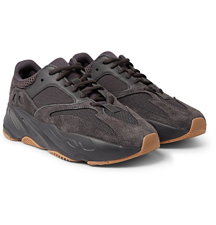 Photo: adidas Originals - Yeezy Boost 700 Suede, Mesh and Leather Sneakers - Unknown