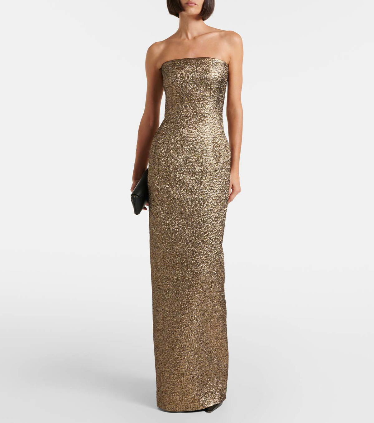 Emilia Wickstead Laelia floral jacquard corset gown