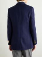 CELINE - Camden Double-Breasted Gabardine Blazer - Blue