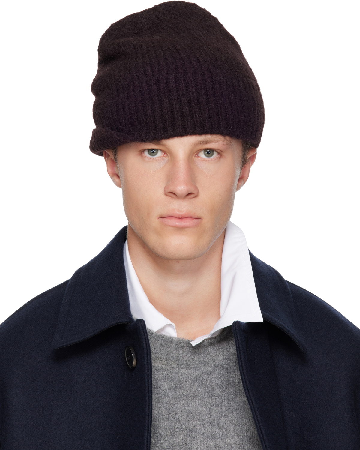 Dries Van Noten Brown Alpaca Blend Beanie