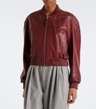 Arma Hannah leather bomber jacket