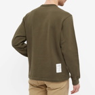 Norse Projects Men's Fraser Tab Series Crew Sweat in Ivy Green
