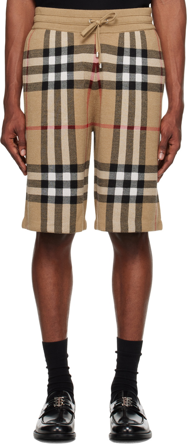 Burberry Beige Vintage Check Shorts Burberry