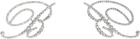 Blumarine Silver 'B' Earrings