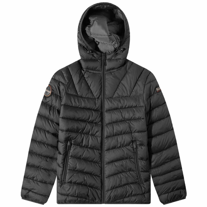 Photo: Napapijri Men's Aerons Hooded Padded Jacket in Black