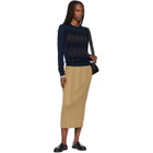 Proenza Schouler Navy Vivian Sweater