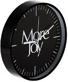 More Joy Black Logo Wall Clock