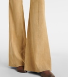 Stouls Gege suede flared pants
