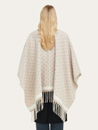 Ferragamo Womens Ferragamo Monogram cape in White