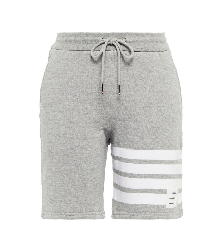 Photo: Thom Browne - Striped cotton jersey shorts
