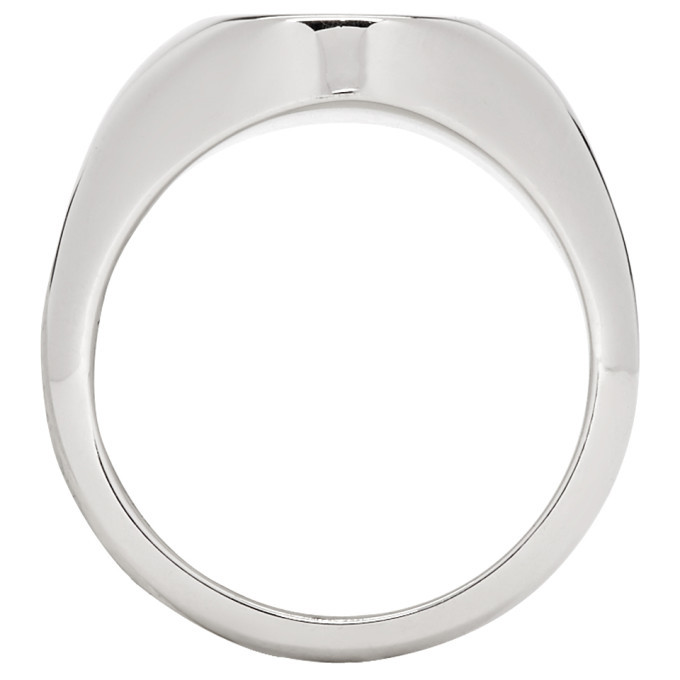 Marc Jacobs Silver Double J Signet Ring Marc Jacobs