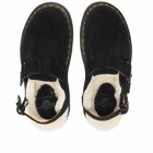 Dr. Martens Jorge Shearling Mule - Made in England in Black Repello Calf Suede
