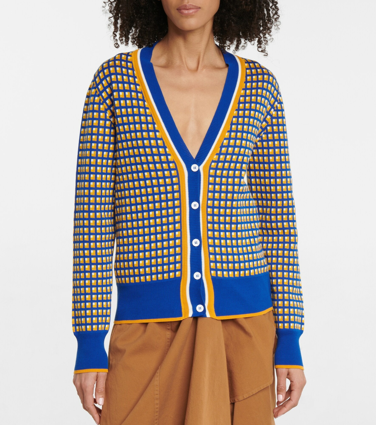 Plan C Jacquard cotton cardigan Plan C