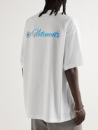 VETEMENTS - Oversized Logo-Print Cotton-Jersey T-Shirt - White