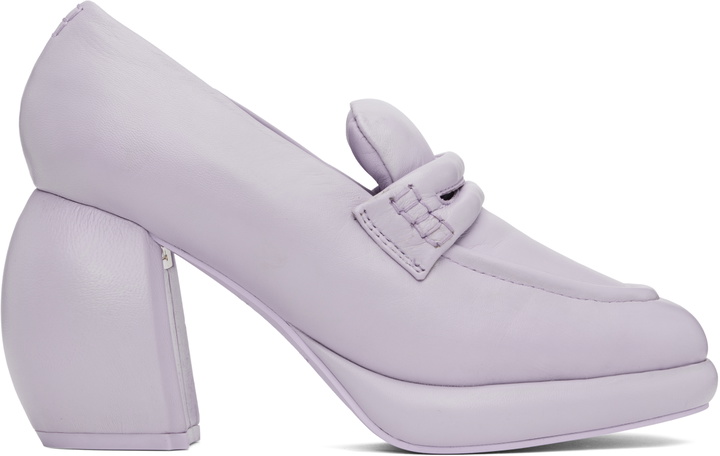 Photo: Martine Rose Purple Clarks Edition Loafer Heels