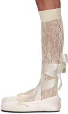 Ann Demeulemeester Off-White Paloma Ballerina Flats